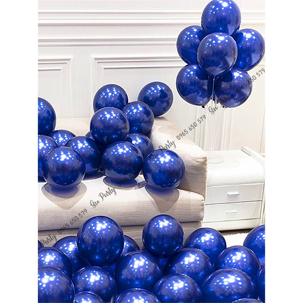 Set 10 Bóng Xanh Navy Trang Trí Sinh Nhật