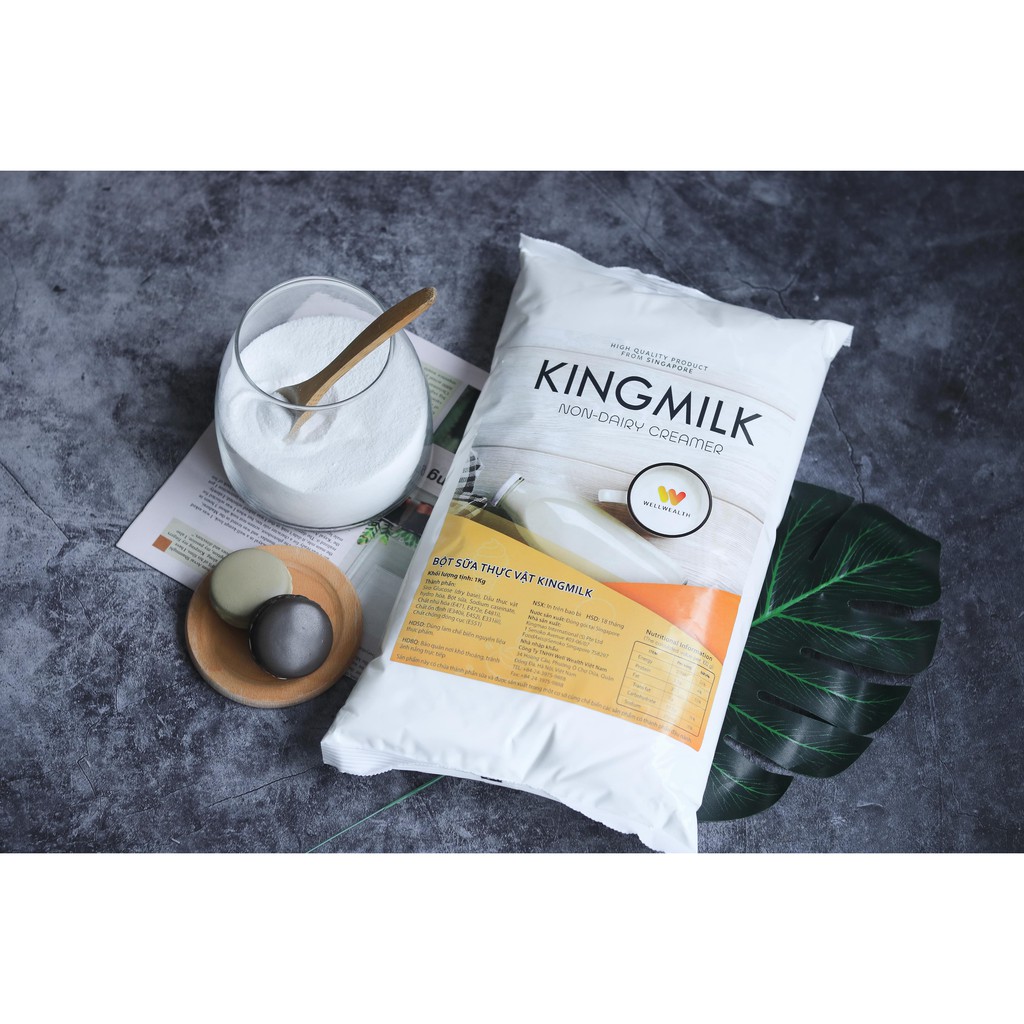 Bột kem sữa thực vật Kingmilk 1kg - Nondairy Creamer - Nguyên liệu pha chế