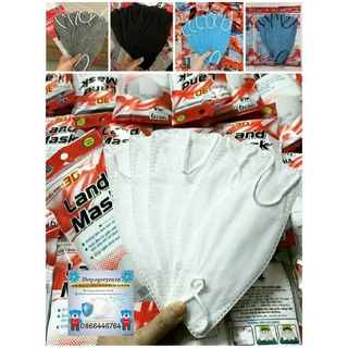 Khẩu Trang 3D Land Mask ( 1 Túi 6 Chiếc) Hàng CTy Chính Hãng Wide Land Loại 4D KF94