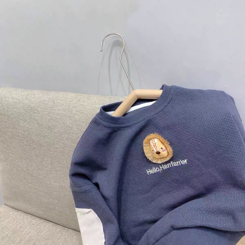 Áo Sweater Thể Thao Tay Dài Cổ Tròn Thời Trang Mùa Thu 2022 Cho Bé