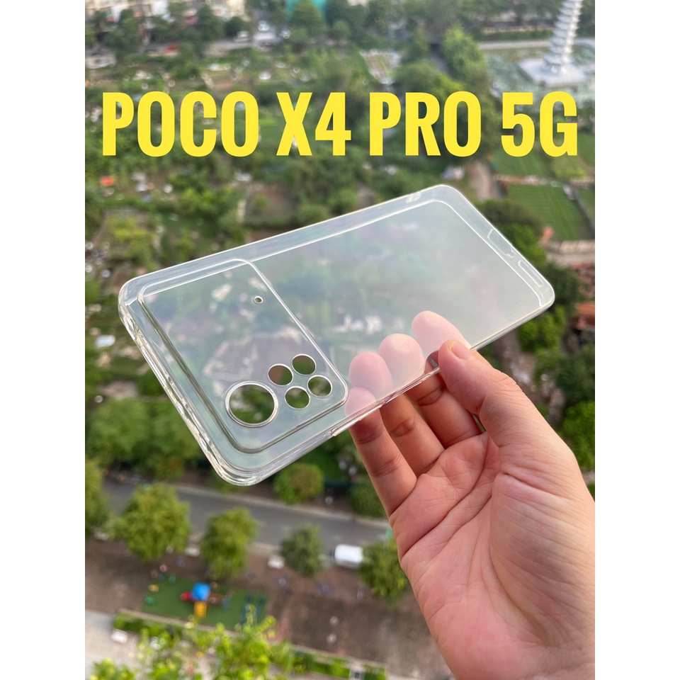 Ốp Lưng Xiaomi Poco X4 Pro 5G Dẻo Trong Suốt Chính Hãng Gor, khoét mắt Camera
