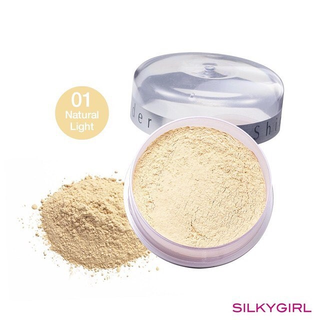 Phấn Phủ Dạng Bột Silkygirl chống nhờn Shine Free - 02 Natural Medium 15g