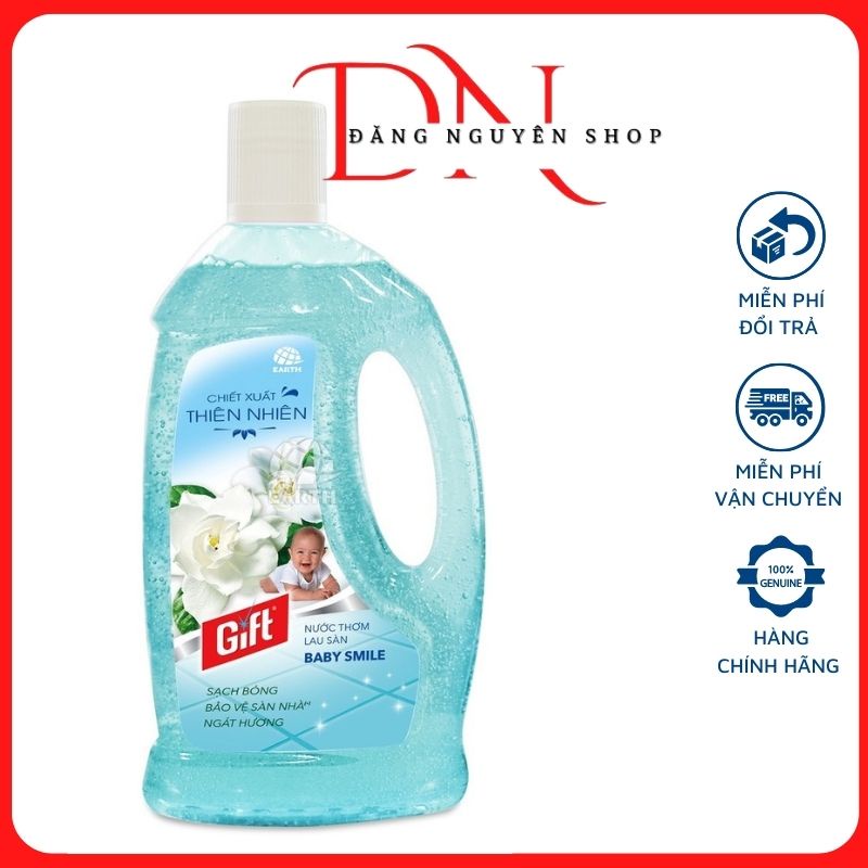 Nước Lau Sàn Gift Can 1 Lít Siêu Đậm Đặc Hương Thiên Nhiên Thơm Dịu Nhẹ An Toàn