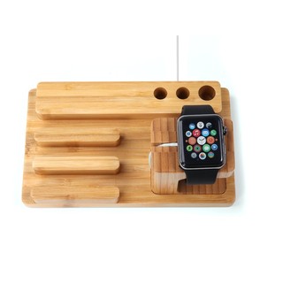 Giá đỡ apple watch, iPhone,iPad chất liệu tre