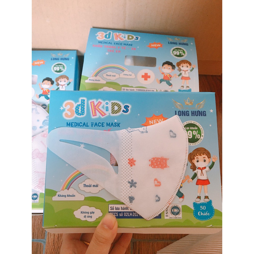 Hộp Khẩu Trang 3D Mask Trẻ Em, Giữ An Toàn Vệ Sinh Cho Bé | BigBuy360 - bigbuy360.vn