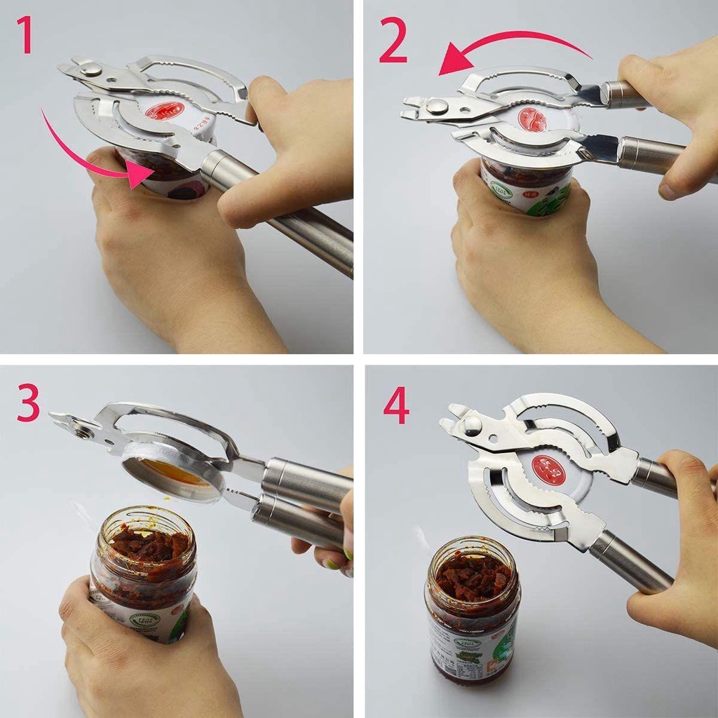 Dụng Cụ Mở Nắp Chai Đa Năng Bằng Thép Không Gỉ