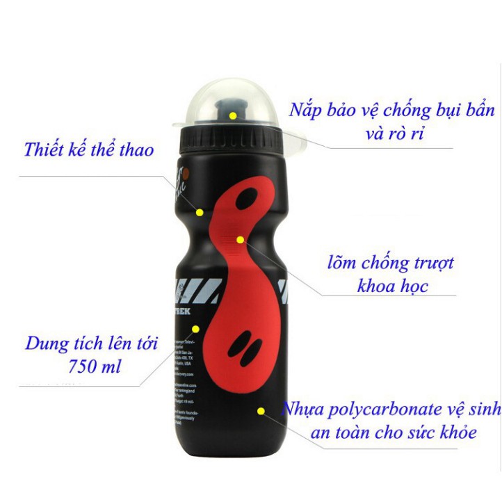 BÌNH NƯỚC XE ĐẠP THỂ THAO 750ML