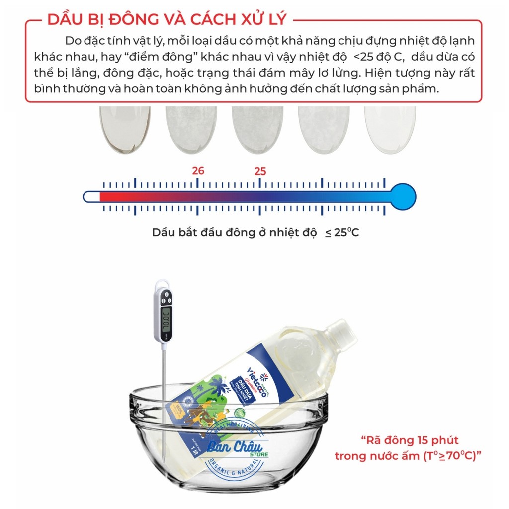 Dầu Dừa VIETCOCO Nguyên Chất Tinh Khiết Ép Lạnh Hữu Cơ Organic, Làm Đẹp, Dưỡng Da, Tóc, Tẩy Trang, Ngừa Rạn Da, ThựcPhẩm