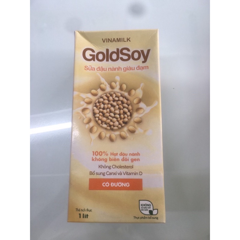 Sữa Đậu Nành GoldSoy Giàu Đạm Có Đường -Hộp 1L