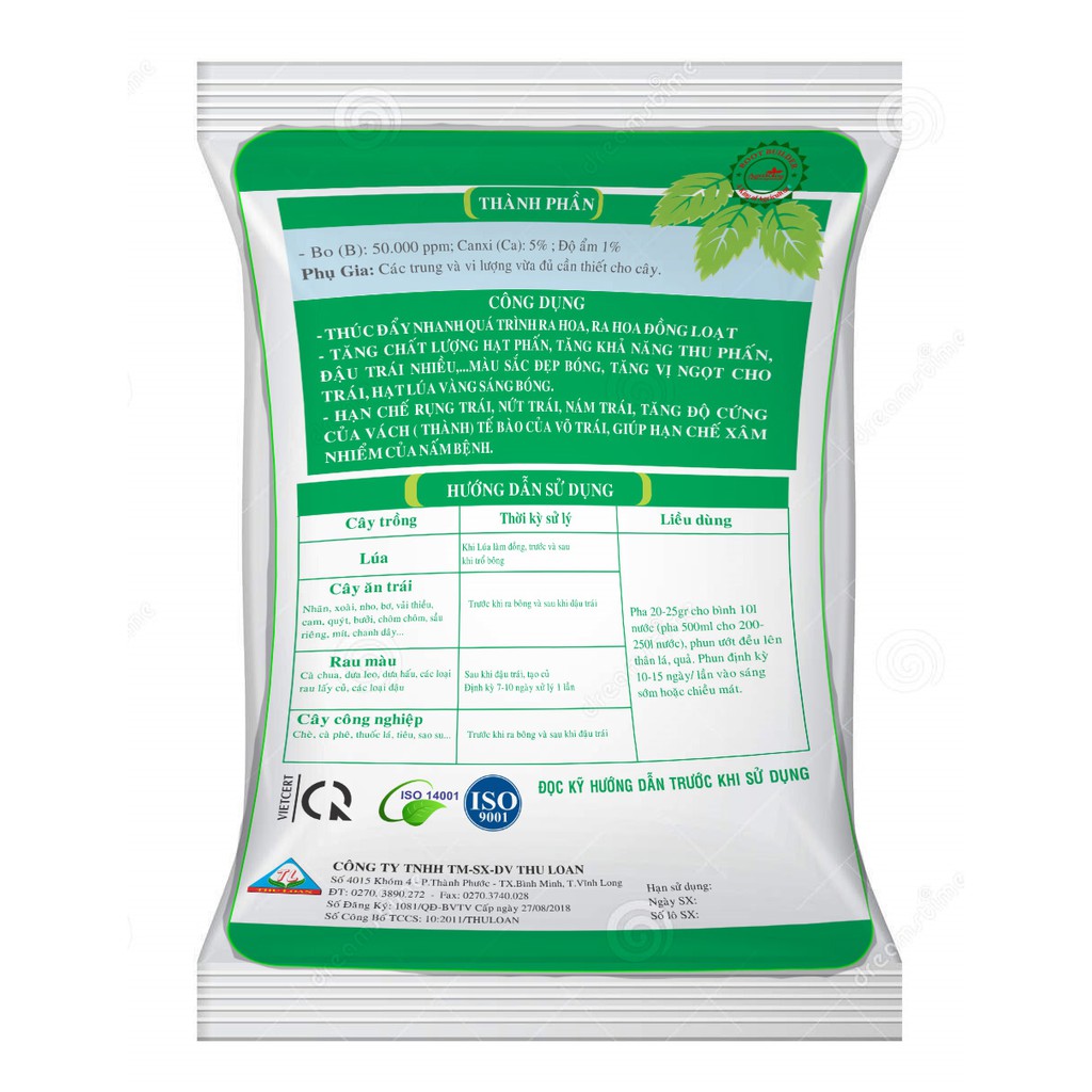 Phân Bón Bo CanXi - Gói 1Kg