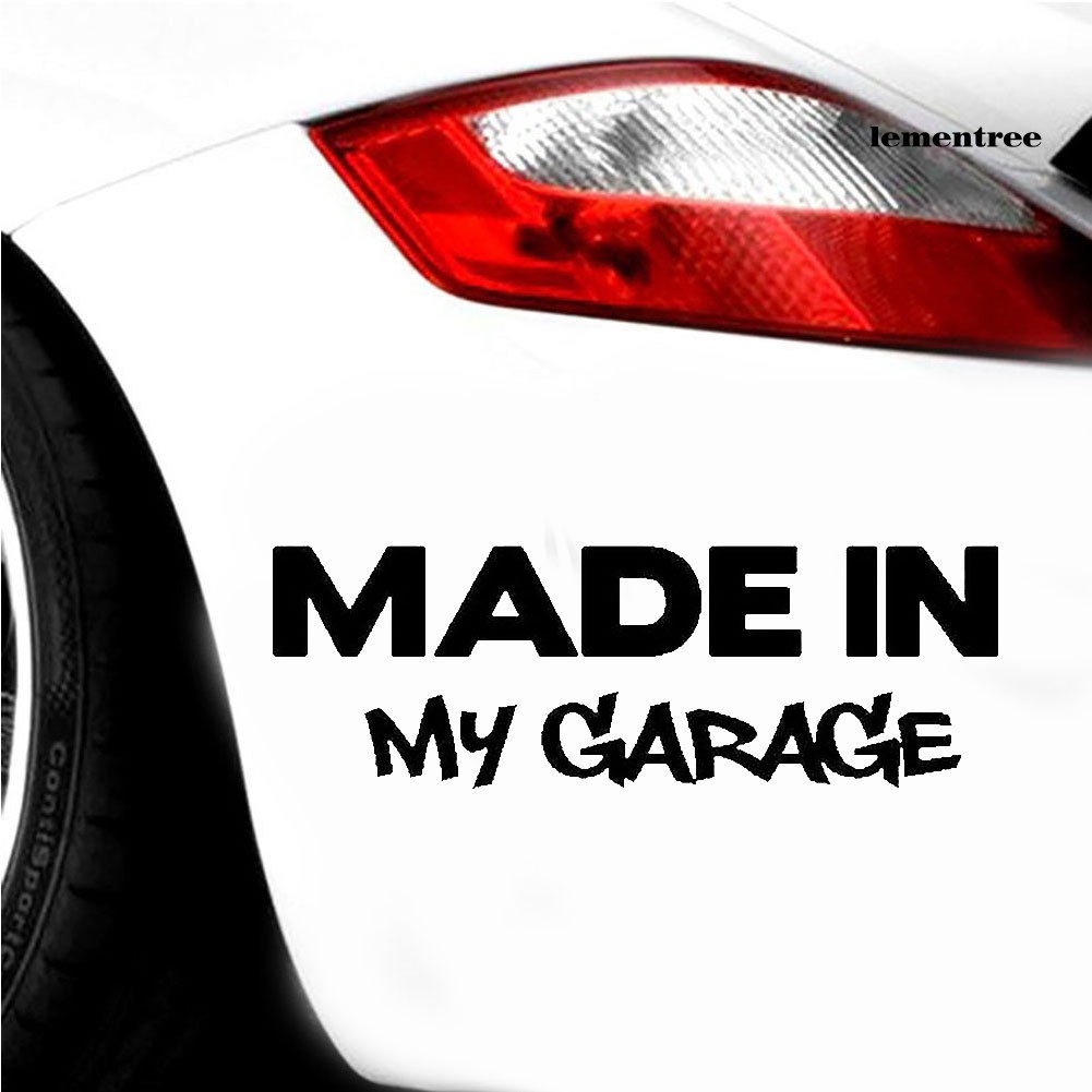 Miếng Dán Phản Quang In Chữ &quot;my Garage&quot; Dùng Để Trang Trí Xe Ô Tô / Mô Tô