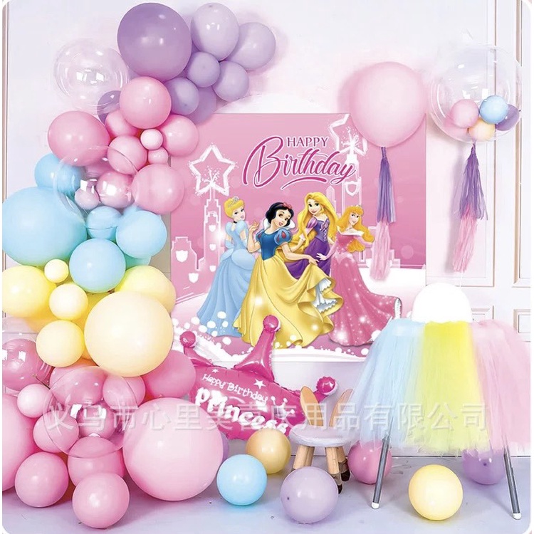 Trang Trí Sinh Nhật Happy Birthday Bé trai bé gái- Elsa-Nàng tiên cá- Avenger MH: B0026