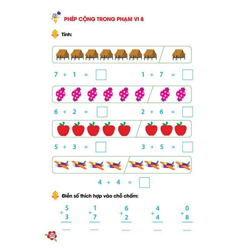 Sách -  Bé Học Toán - Hành Trang Cho Bé Tự Tin Vào Lớp 1