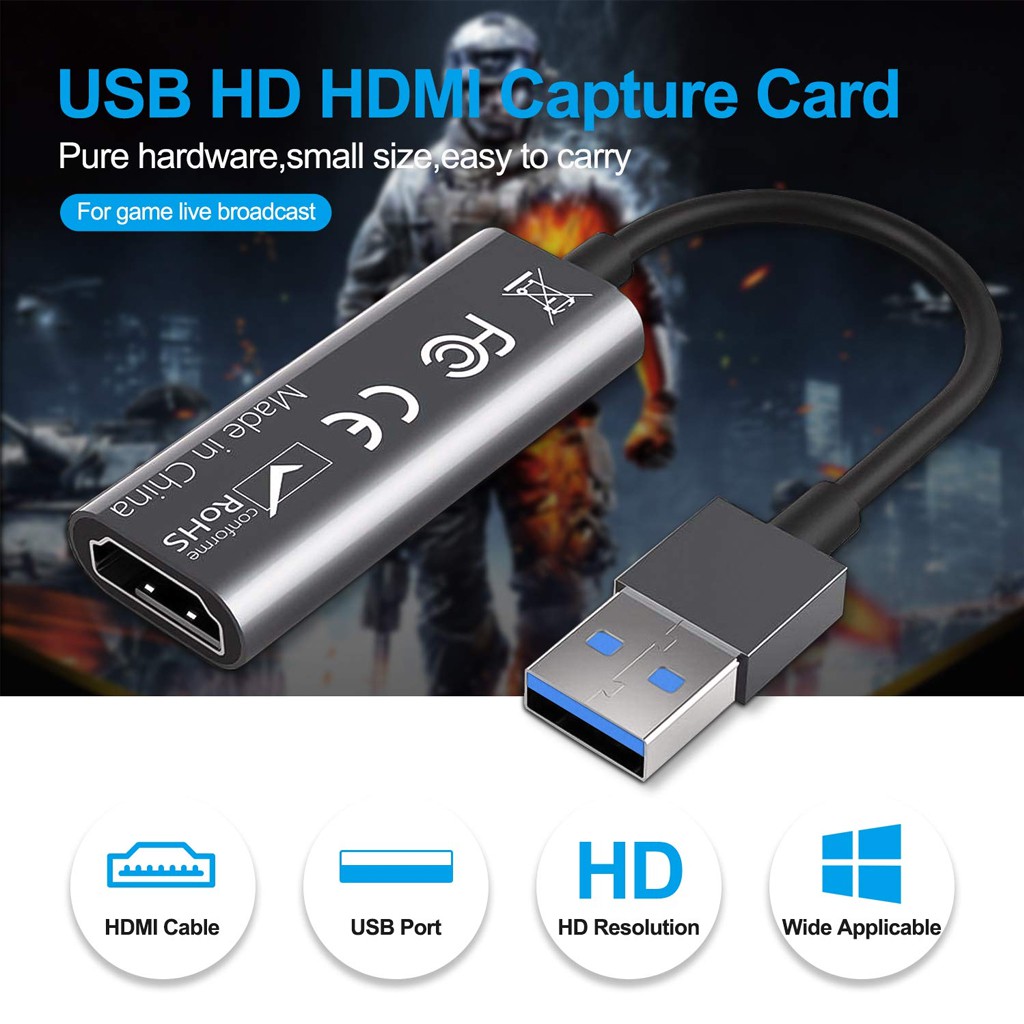 Card chuyển đổi capture screen Hdmi to usb 3.0 cho window Mac hỗ trợ 1080 60fps obs livestream | BigBuy360 - bigbuy360.vn