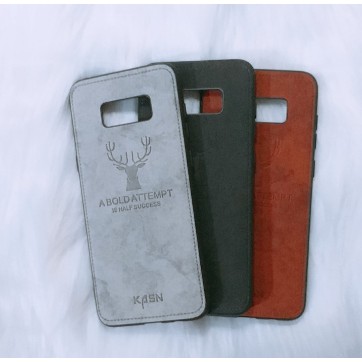 SAMSUNG GALAXY S8 PLUS_Ốp lưng giả vân vải jean họa tiết hươu- Nhựa Dẻo TPU | BigBuy360 - bigbuy360.vn