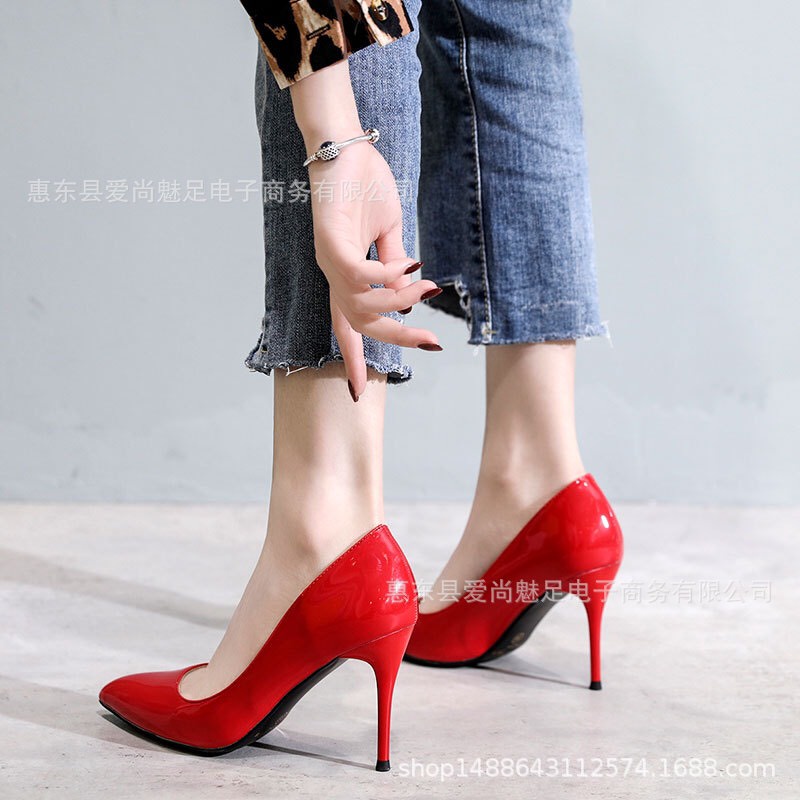 GIÀY CAO GÓT SIZE NHỎ 30 31 32 DA BÓNG MỀM DÁNG BASIC