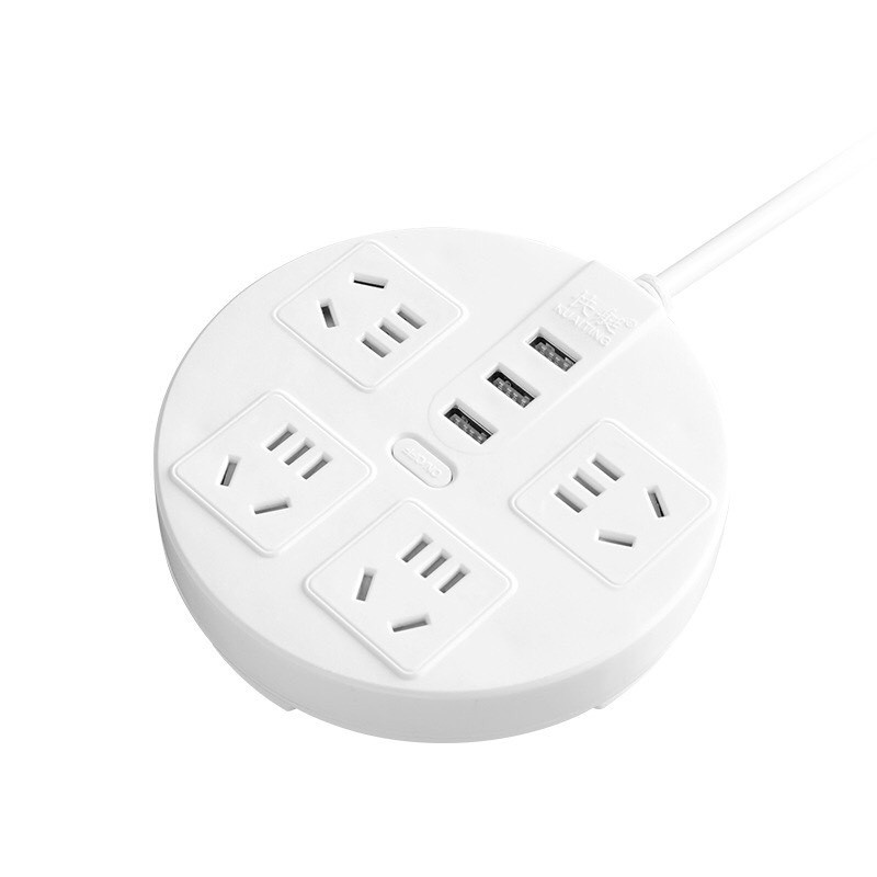 Ổ Điện Ổ Cắm Điện Đa Năng 3 Cổng USB Sạc Nhanh Vật Liệu Chống Cháy Dây Nối Dài Đèn Led Akio