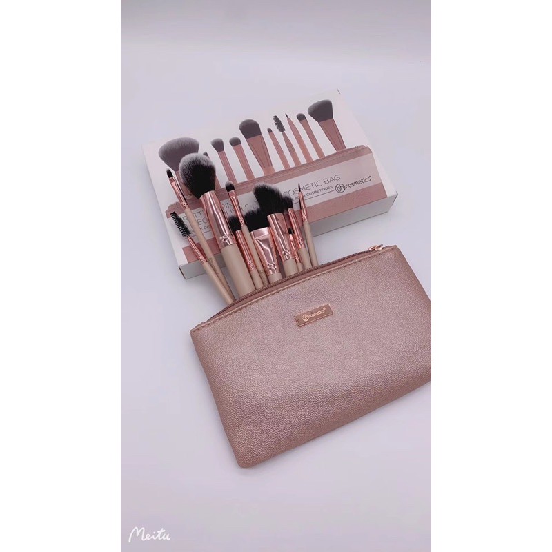 Bộ 10 cọ ttrang điểm BH cosmetics pretty in the pink