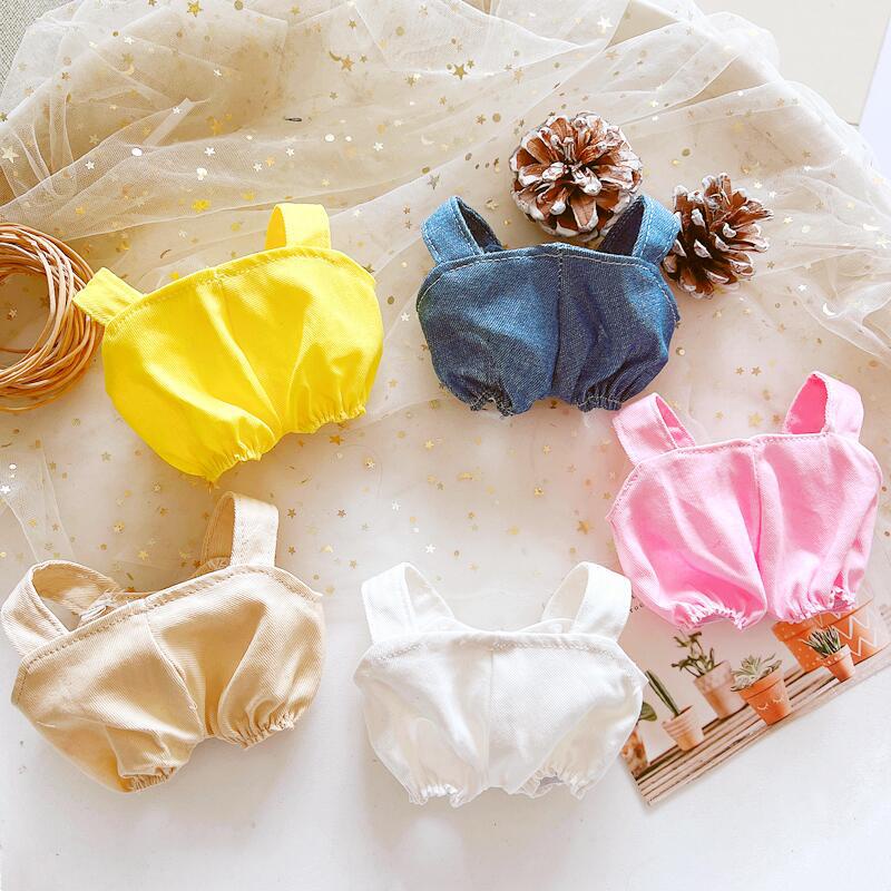 Quần Yếm Cotton 20cm Kiểu Dáng Hoạt Hình Dễ Thương Cho Búp Bê