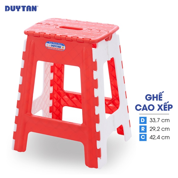 Ghế cao xếp nhựa Duy Tân (Màu ngẫu nhiên)