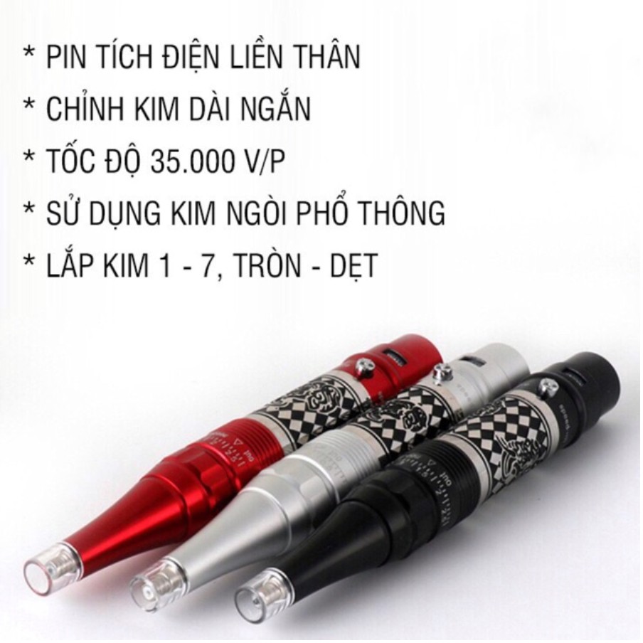 Máy Phun Xăm Rồng Loại 1-Phun Môi -Mày - Xăm Mini