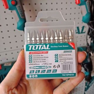 Bộ mũi vặn vít 10 chi tiết total tac16ph233 mũi bắt vít 65mm