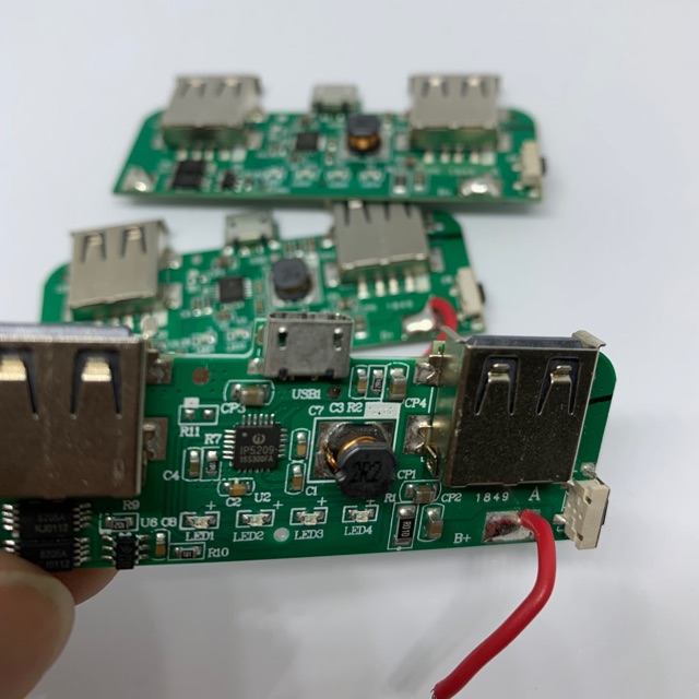 Mạch sạc dự phòng 5V 2A - chíp IP5209 đầu ra 2 cổng USB