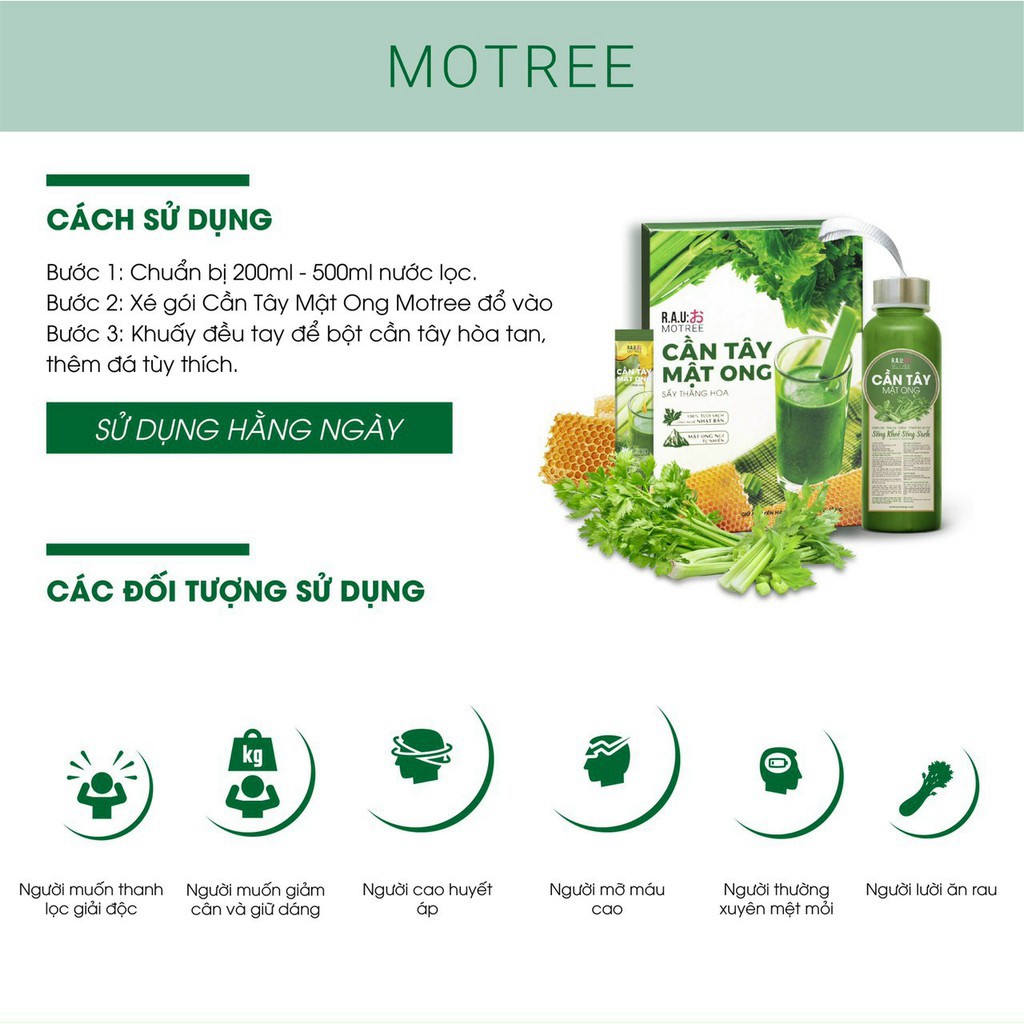 Bột cần tây giảm cân MO 14g