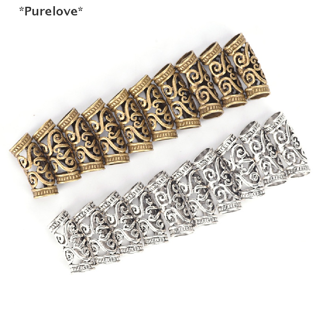 Set 10 Kẹp Kim Loại Màu Bạc Dùng Tết Tóc Độc Đáo