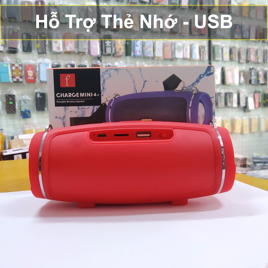 Loa Bluetooth JBL Charge Mini 4+ Vỏ Nhôm Bass Mạnh, Âm Thanh Trong Công Suất 20W Pin Trâu 6h Có Dây Đeo 2021