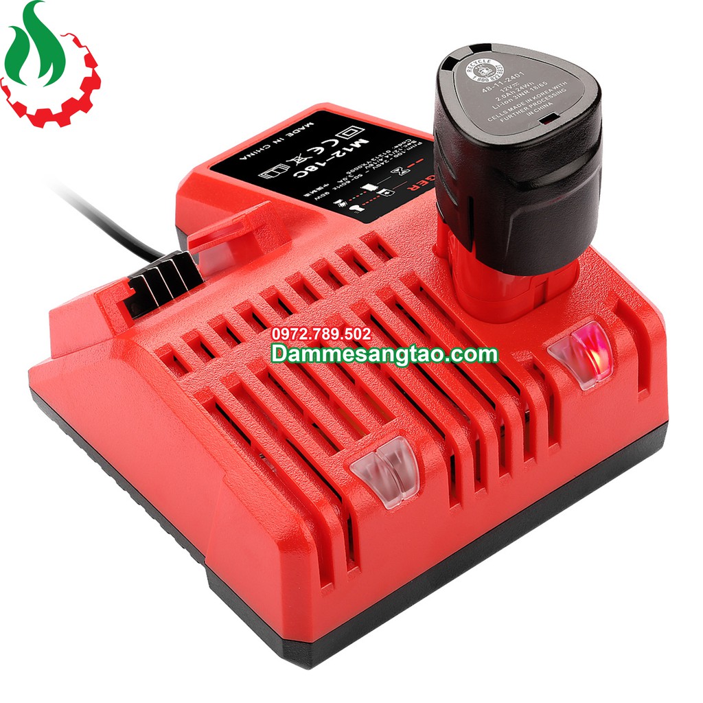 DMST Sạc pin Milwaukee 12V-18V nhận mạch zin