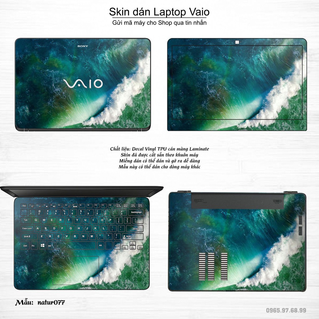 Skin dán Laptop Sony Vaio in hình thiên nhiên nhiều mẫu 4 (inbox mã máy cho Shop)