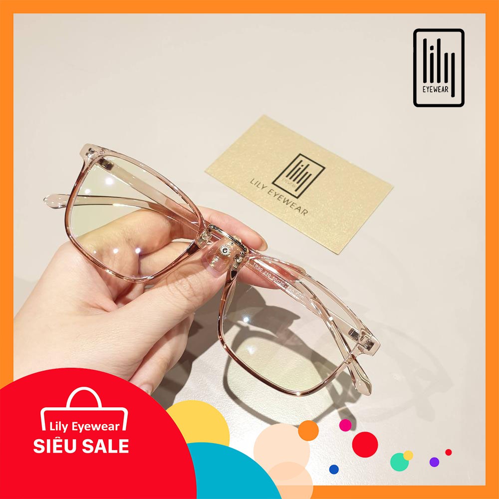 Gọng Kính Cận Vuông Dẻo Hàn L210 - Gọng Kính Mắt Vuông Nhựa Dẻo Lilyeyewear | BigBuy360 - bigbuy360.vn