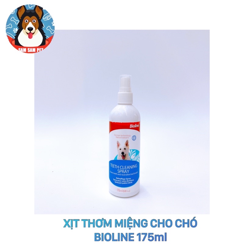 Xịt thơm miệng BIOLINE cho chó 175ml