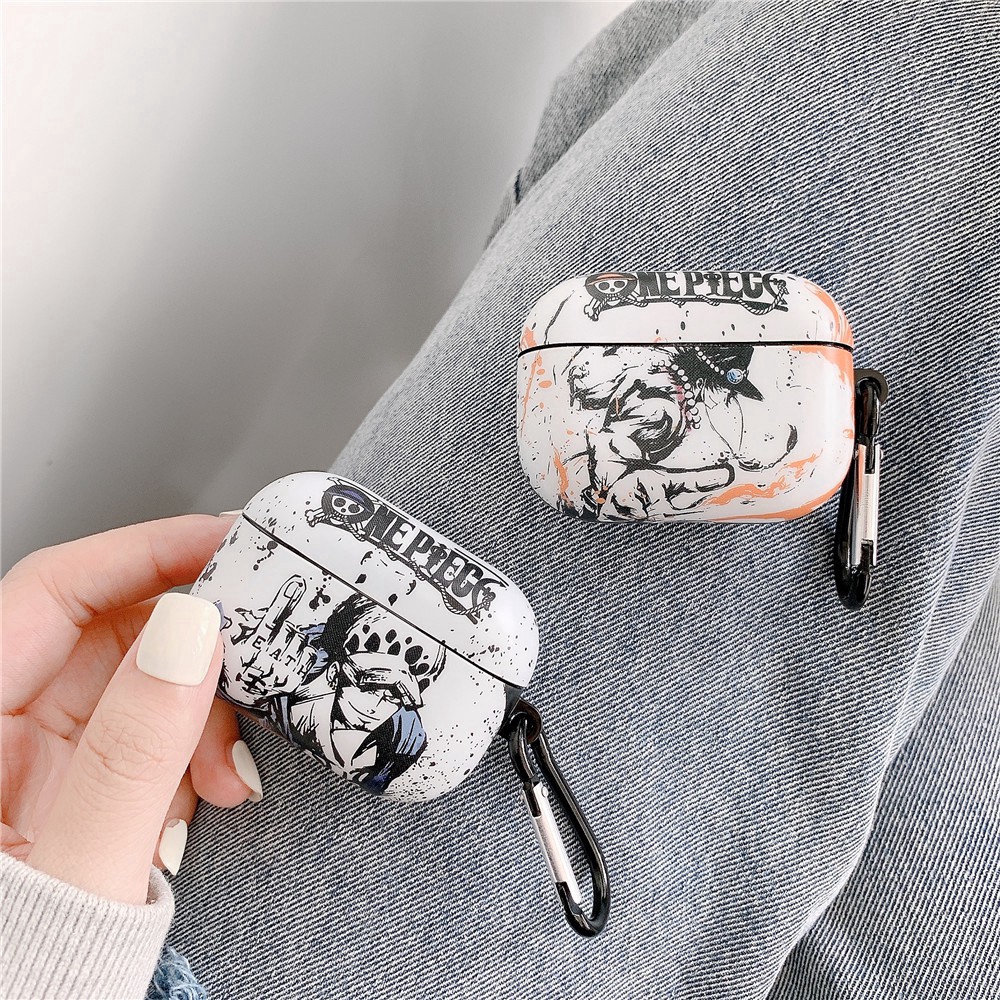 Vỏ Bảo Vệ Hộp Sạc Tai Nghe Airpods Pro Airpods 3 gen3 Airpods 2 Bằng Silicon Hình One Piece Trafalgar Law & Portgas · D · Ace Ốp