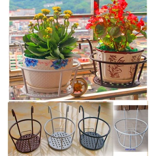 Giá Sắt Tròn Treo Ban Công KT 22x18cm