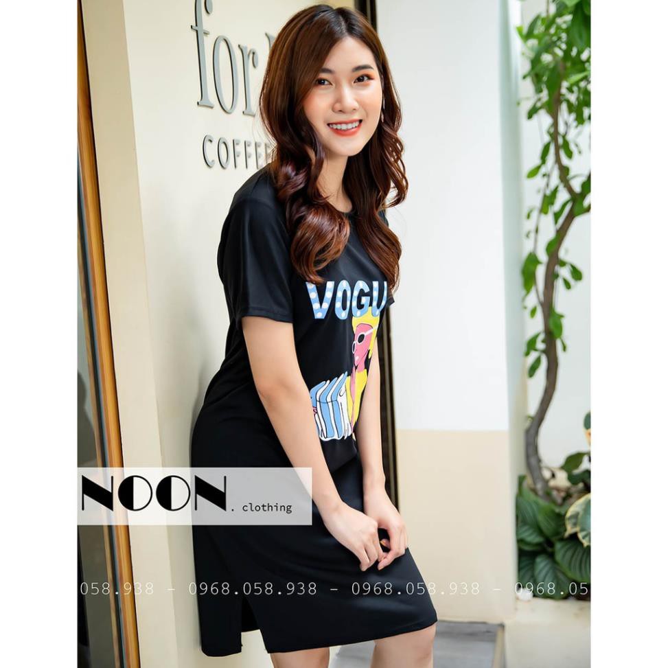 Váy suông màu vàng - Đầm Suông VOGUE from rộng, dáng dài Freesize <60kg ◦