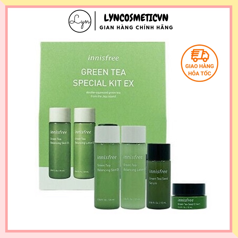 Bộ dưỡng da Innisfree green tea special kit EX (4 items)