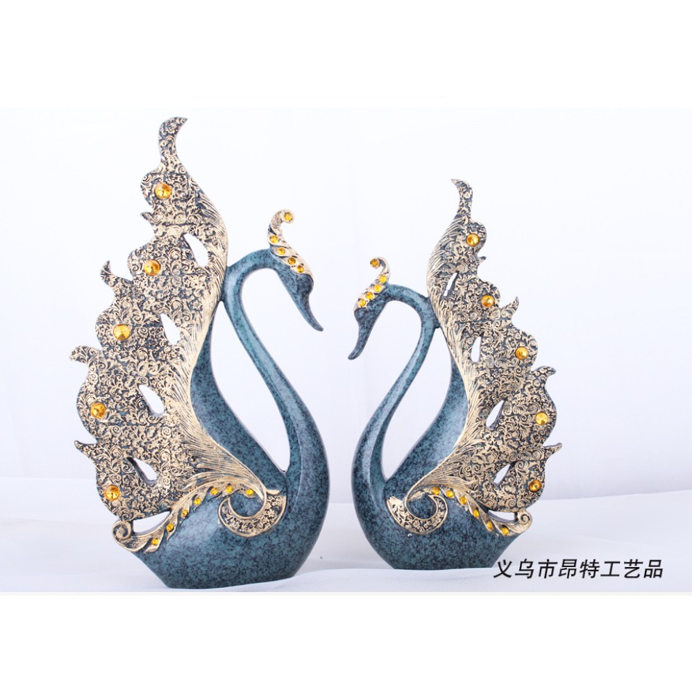 tượng thiện nga. cặp đôi uyên ương trang trí