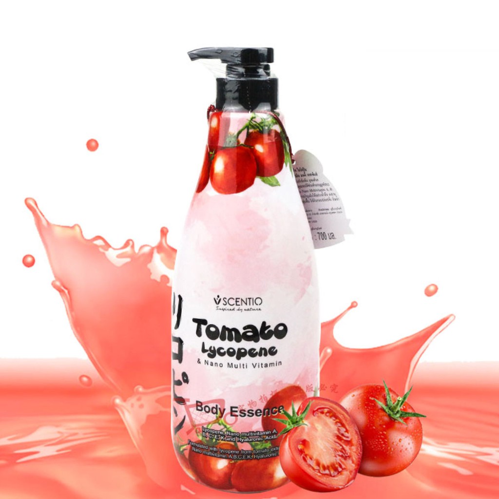 Tinh chất dưỡng trắng và sáng mịn da Scentio Tomato Lycopene Body Essence 700ml