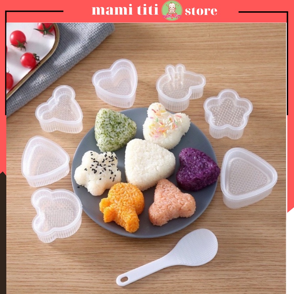 khuôn cơm cho bé, khuôn tạo hình cơm cho bé chất liệu Organic