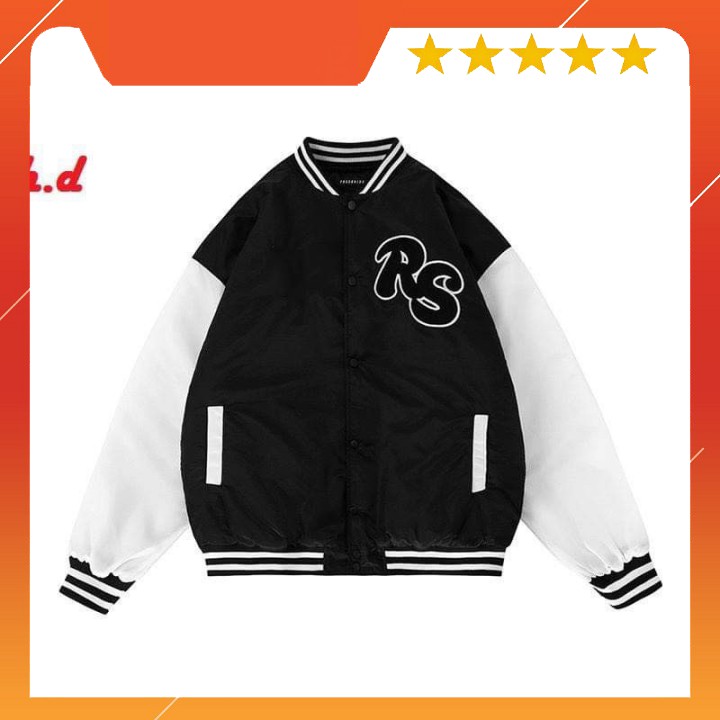Áo khoác bomber RS tay trắng HĐ12 | BigBuy360 - bigbuy360.vn
