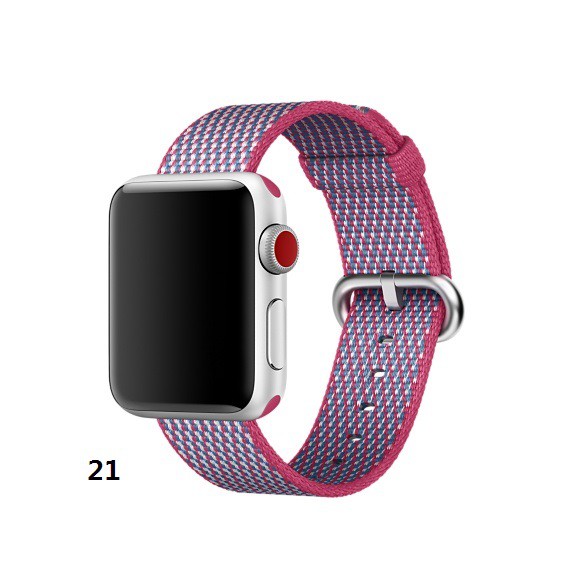 Dây Đeo Nylon Bện Cho Đồng Hồ Thông Minh Apple Watch Ultra 49mm series 8 7 6 5 4 3 2 1 iWatch 45mm 41mm 44mm 40mm 42mm 38mm