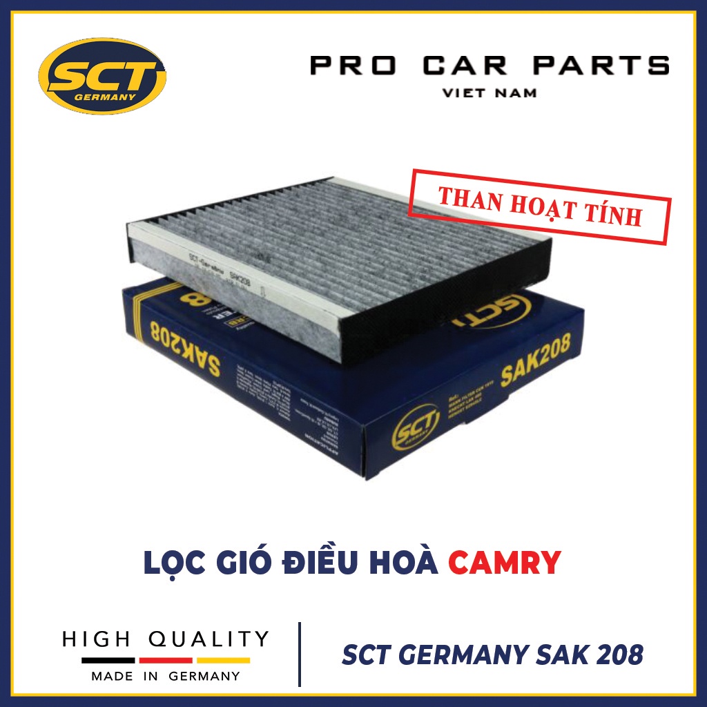 Lọc Gió Điều Hoà Camry 2.0 2012-, Camry 2.4 2007-2012, Camry 2.5 2012-, Camry 3.5 2007- 2012 SCT GERMANY SAK 208
