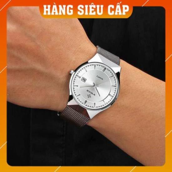 HOT 2021 [CAO CẤP] (CHÍNH HÃNG)Đồng hồ nam WWOOR 8016 dây nhuyễn sang trọng đẳng cấp