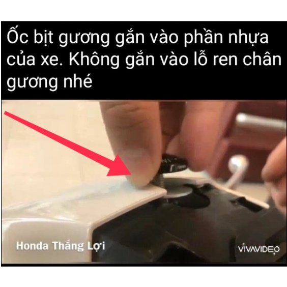 ( 1 cái ) Nút bịt chân gương xe máy SH, SH Mode, Lead, Liberty... - ốc chân kiếng SH nhôm CNC INNOVATIVE
