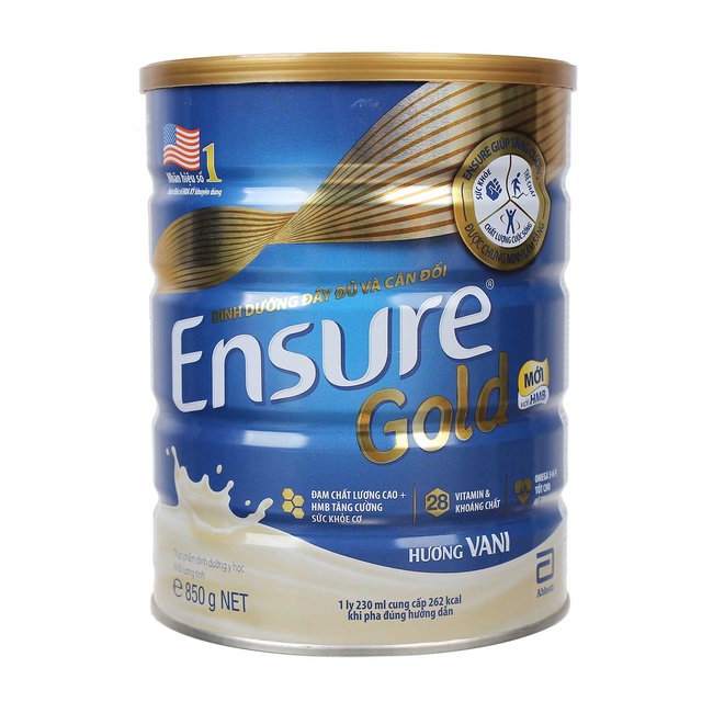 [Mã 12FMCGSALE giảm 8% đơn 500K] Sữa Ensure Gold 850g