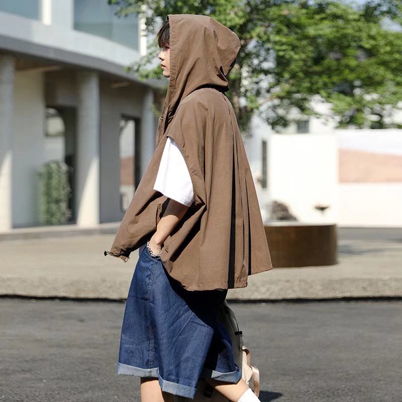 Áo Khoác Hoodie Sát Nách Màu Trơn Dáng Rộng Phong Cách Hàn Quốc Thời Trang Cho Nam Và Nữ