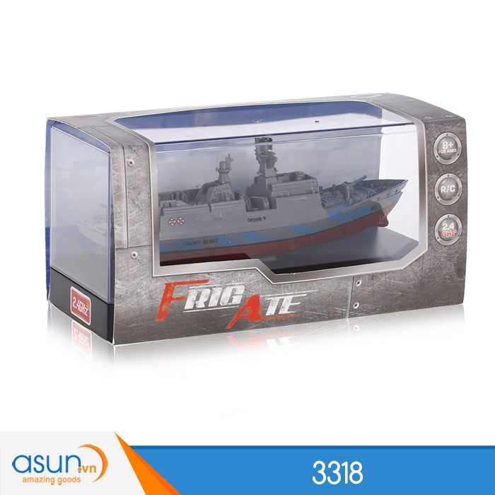 Đồ chơi mô hình tàu chiến hạm điều khiển từ xa mini chống nước