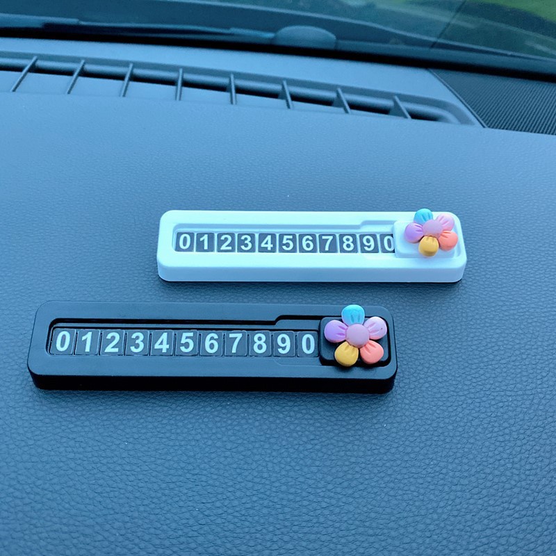 Bảng Để Lại Số Điện Thoại Trên Xe Ô Tô Gắn Hình Con Vật Dễ Thương